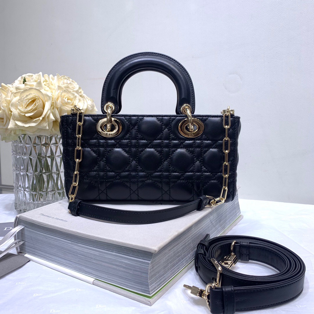 Dior Lady D-joy 26 Bag in Black - Image 3