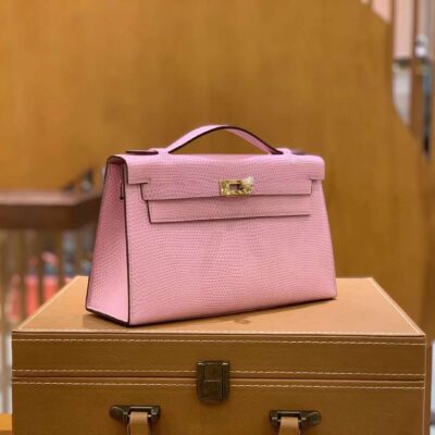 Pochette Lizard Pink