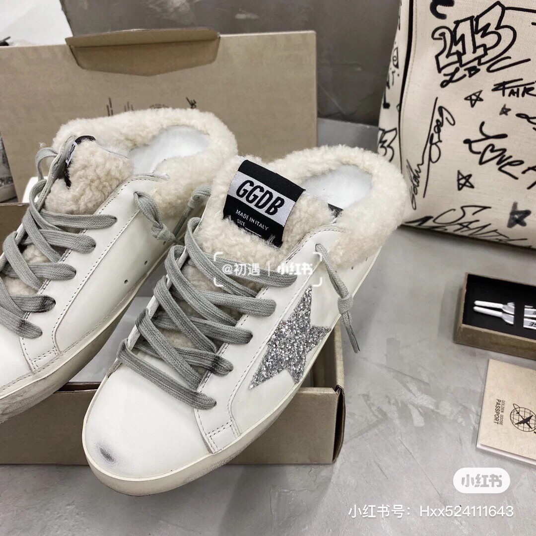 Golden Goose Small Wool Dirty Shoes - Image 6