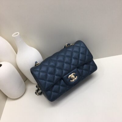 Chanel Classic Flap 20 Pearl Blue