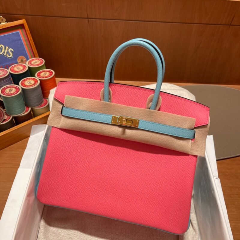 Birkin So 25 Pink&Blue Atoll