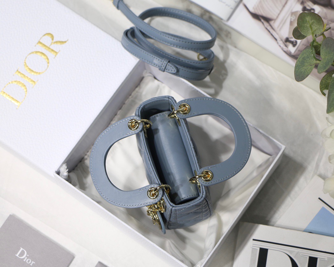 Lady Dior Micro 12 Blue - Image 7