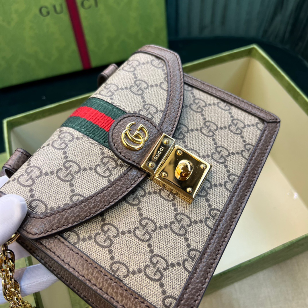 Gucci Mini Shoulder 17 Brown - Image 5