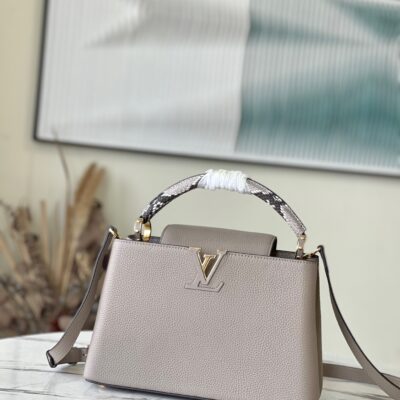 Louis Vuitton Capucines BB Medium Handbag in Light Coffee