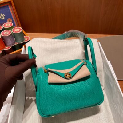 Mini Lindy Clemence Mint Green