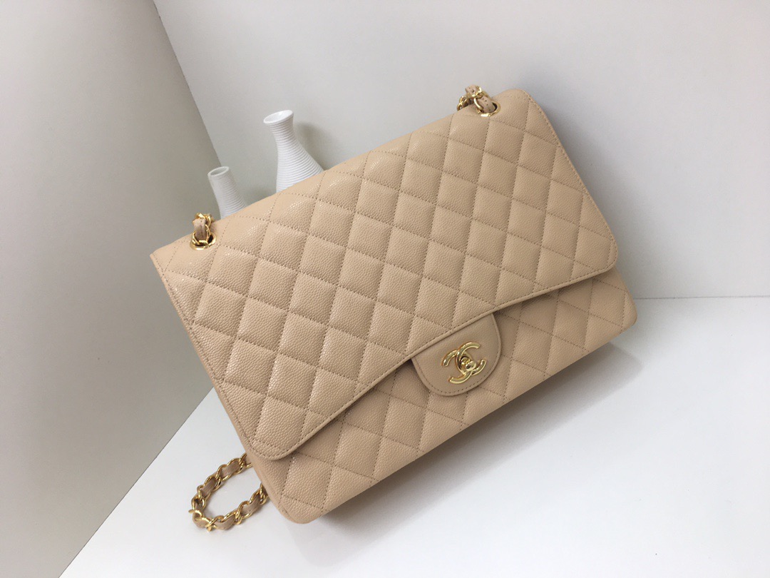 fb638e_6707e65ce5fa47e3815fb825a06f9f81mv2.jpg Chanel Classic Flap 33 Apricot - Image 1