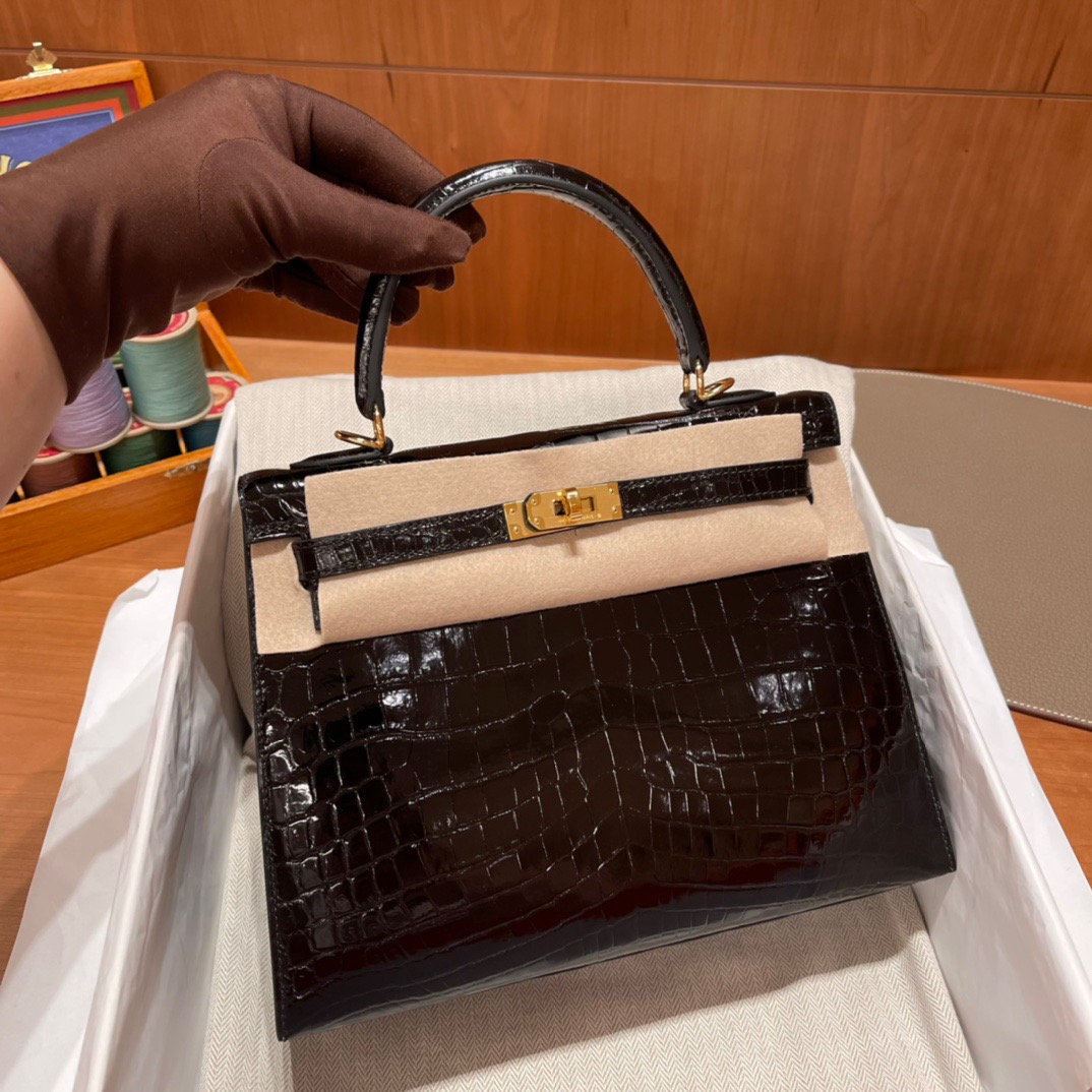 fb638e_672ca7b4c34344b6827e4a6c023fbdfdmv2.jpg Kelly 25 Alligator Niloticus Shiny Black - Image 1