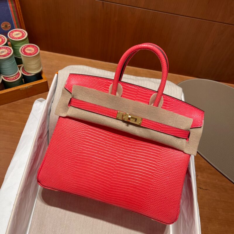 Birkin 25 Lizard Jaipur Pink