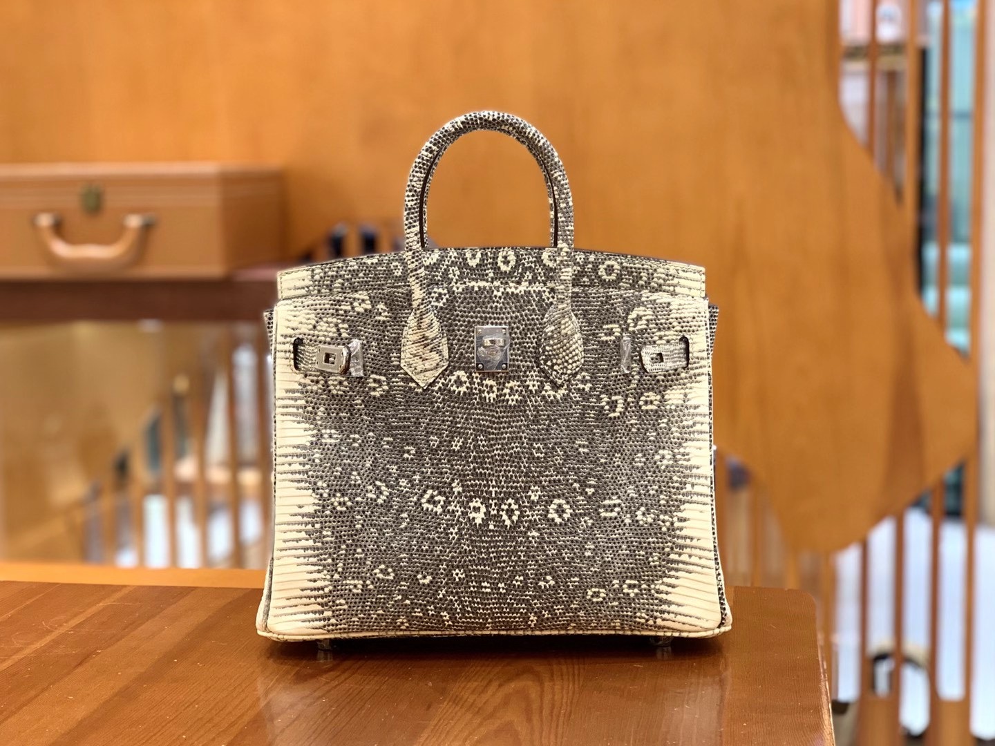 fb638e_68a5adab80094525a9dfb68c2b37407amv2.jpg Birkin 25 Ombre Lizard - Image 1