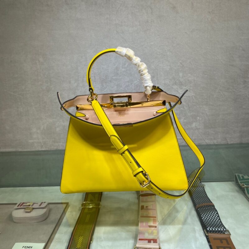 Fendi Peekaboo ISeeU Medium Bag in Yellow