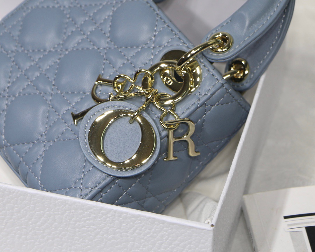 Lady Dior Micro 12 Blue - Image 6