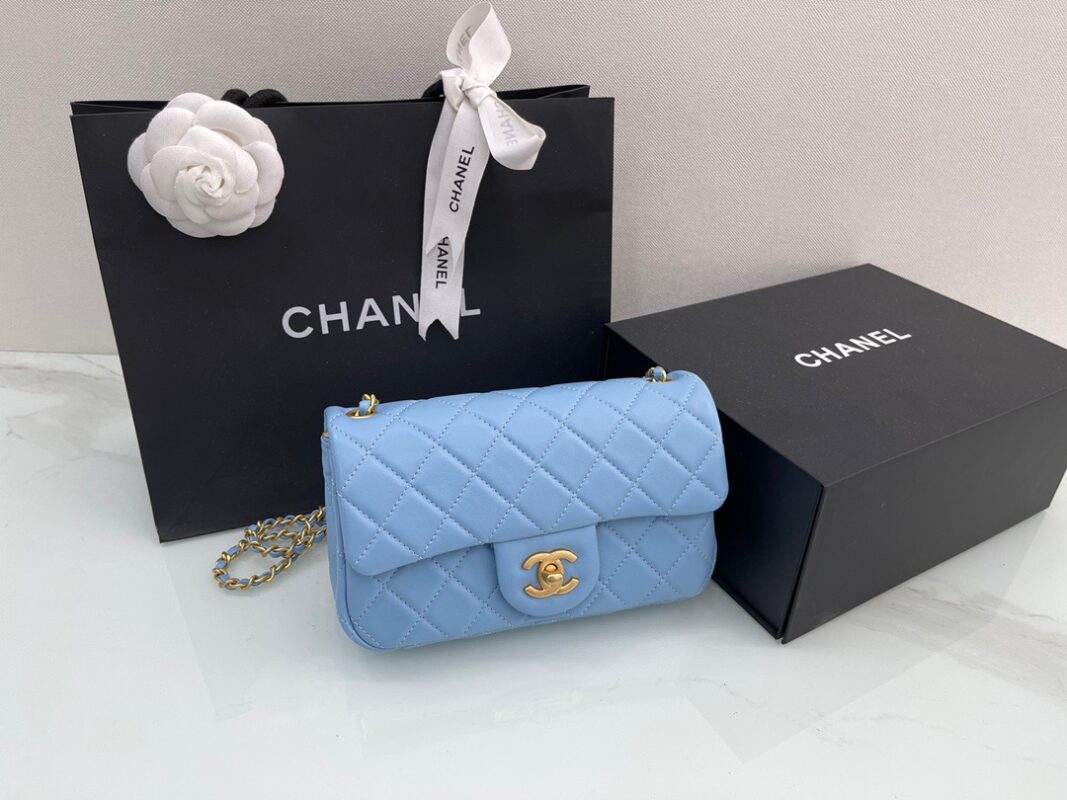 Chanel Classic Flap 20 Sky Blue
