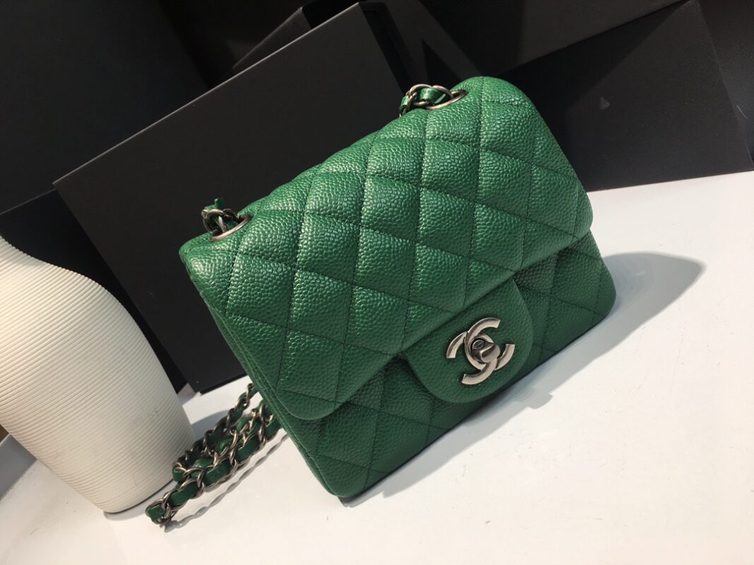 Chanel Classic Flap 17 Dark Green