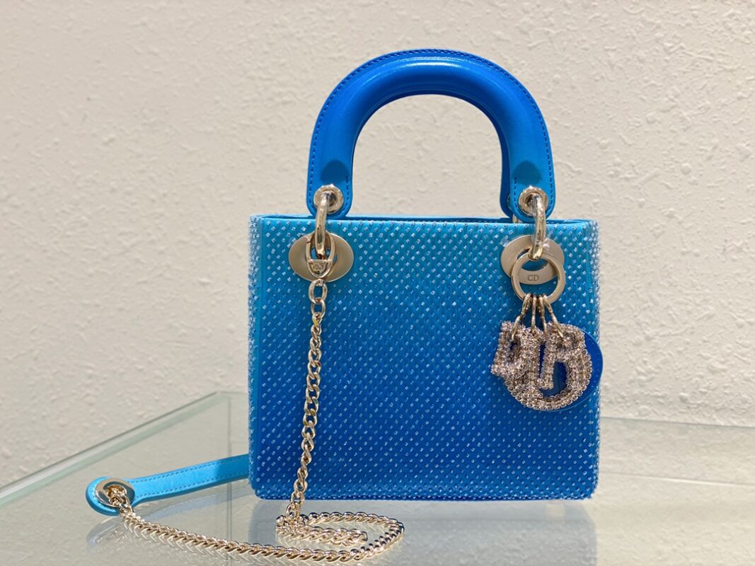 Lady Dior 17 Metallic Blue