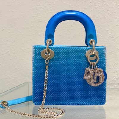 Lady Dior 17 Metallic Blue