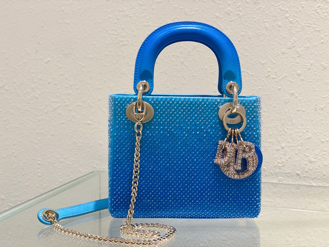 Lady Dior 17 Blue Metallic