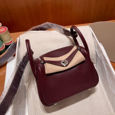 Mini Lindy Clemence Rouge Sellier