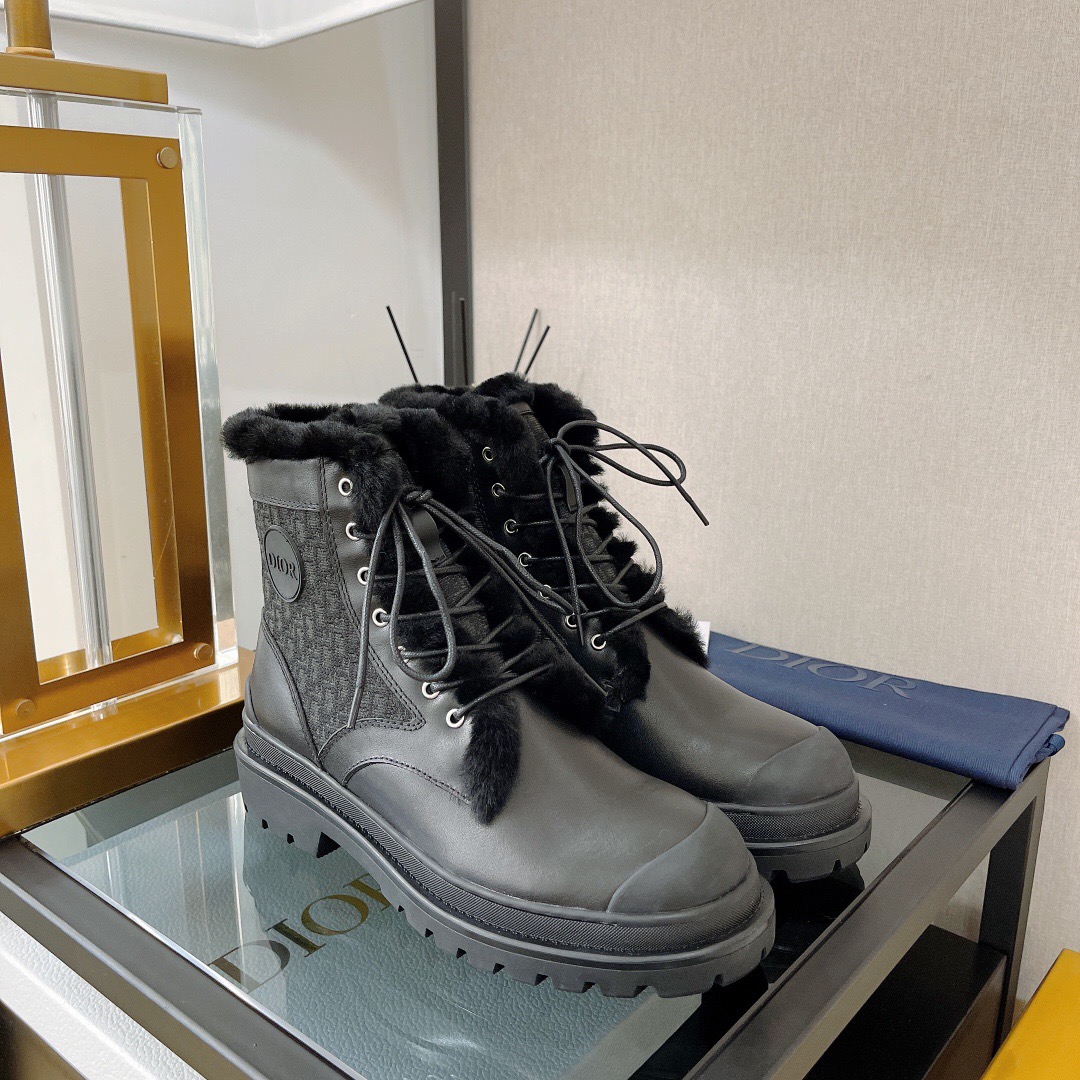 Dior Explorer Lace-up Wool Boots - Image 5