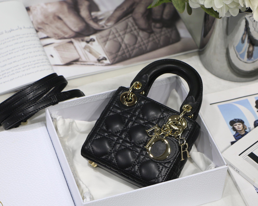 Lady Dior Micro 12 Black