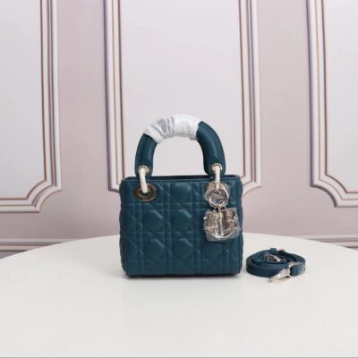 Mini Lady Dior Bag in Deep Blue