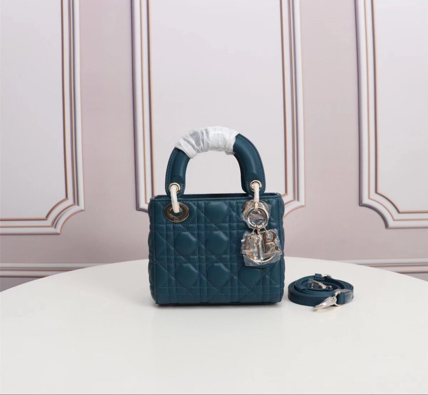 Mini Lady Dior Bag in Deep Blue