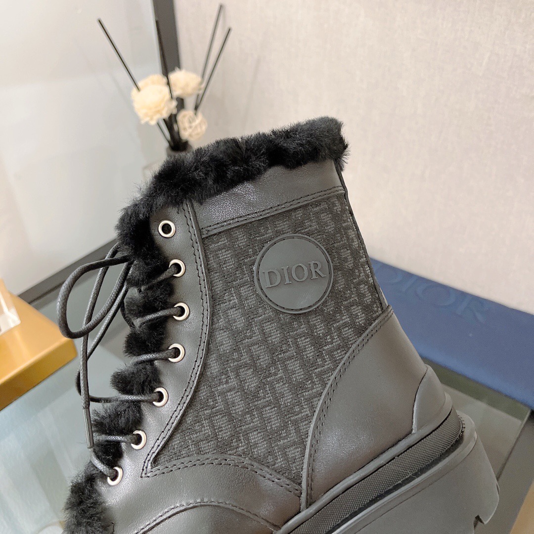 Dior Explorer Lace-up Wool Boots - Image 9