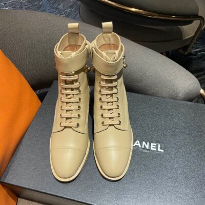Chanel Flat Ankle Boots