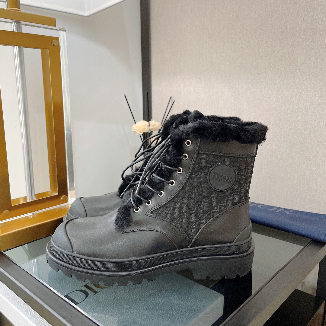 Dior Explorer Lace-up Wool Boots - Image 8