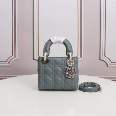 Mini Lady Dior Bag in Pine Green