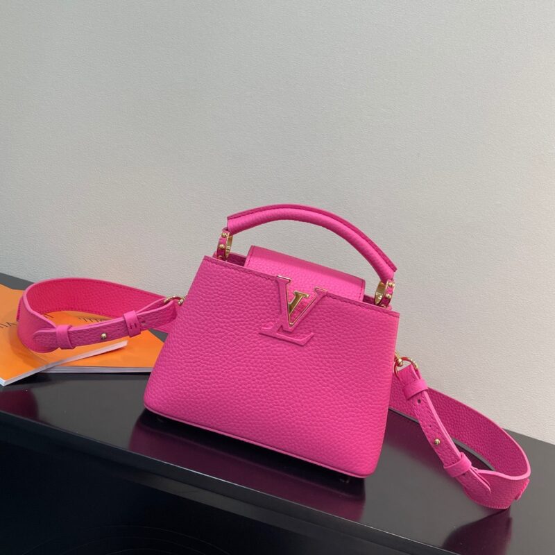 Louis Vuitton Capucines Mini Handbag in Barbie Pink