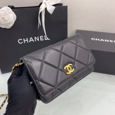 Chanel WOC Fortune Bag 19 in Black Lambskin