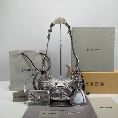 Balenciaga Le Cagole 30 Silver