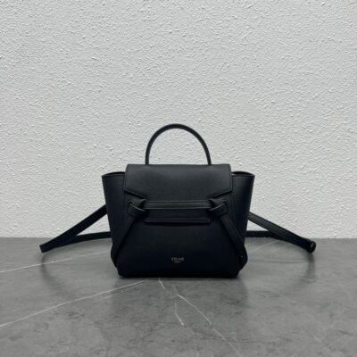 Celine Mini Belt Bag 16cm in Black Calfskin