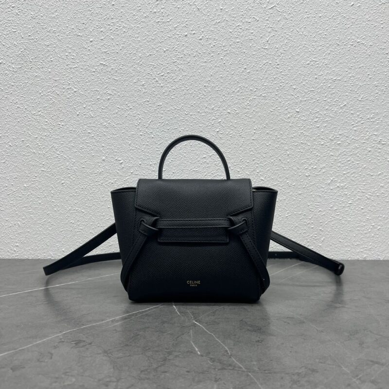 Celine Mini Belt Bag 16cm in Black Calfskin