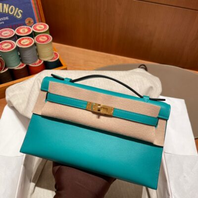 Pochette 22 Vert jade 06