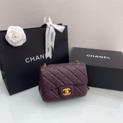 Chanel Classic Flap 20 Burgundy