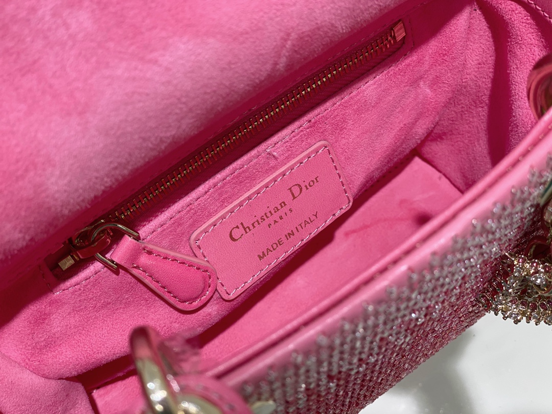 Lady Dior 17 Metallic Pink - Image 8