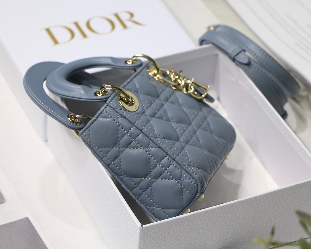 Lady Dior Micro 12 Blue - Image 8