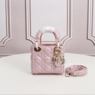 Mini Lady Dior Bag in Light Pink