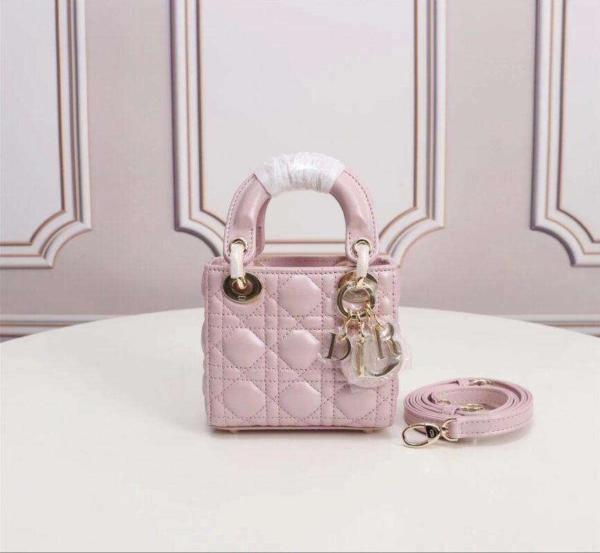 Mini Lady Dior Bag in Light Pink