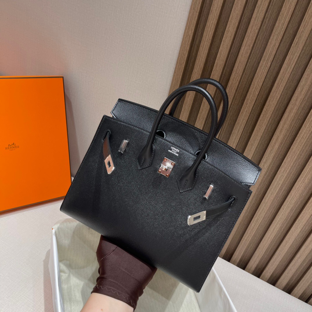 fb638e_951df0c66cfd450ab14384bbc4a60f13mv2.jpg Birkin Sellier 25 Epsom Black - Image 1