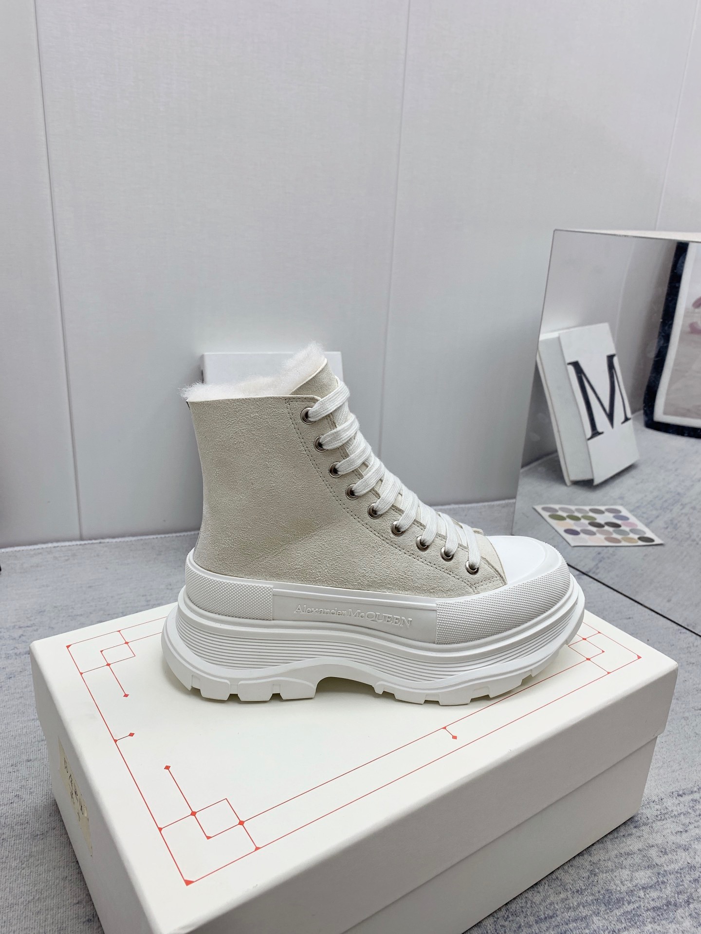 Alexander McQueen Thick-soled High-top Sneakers - Image 7