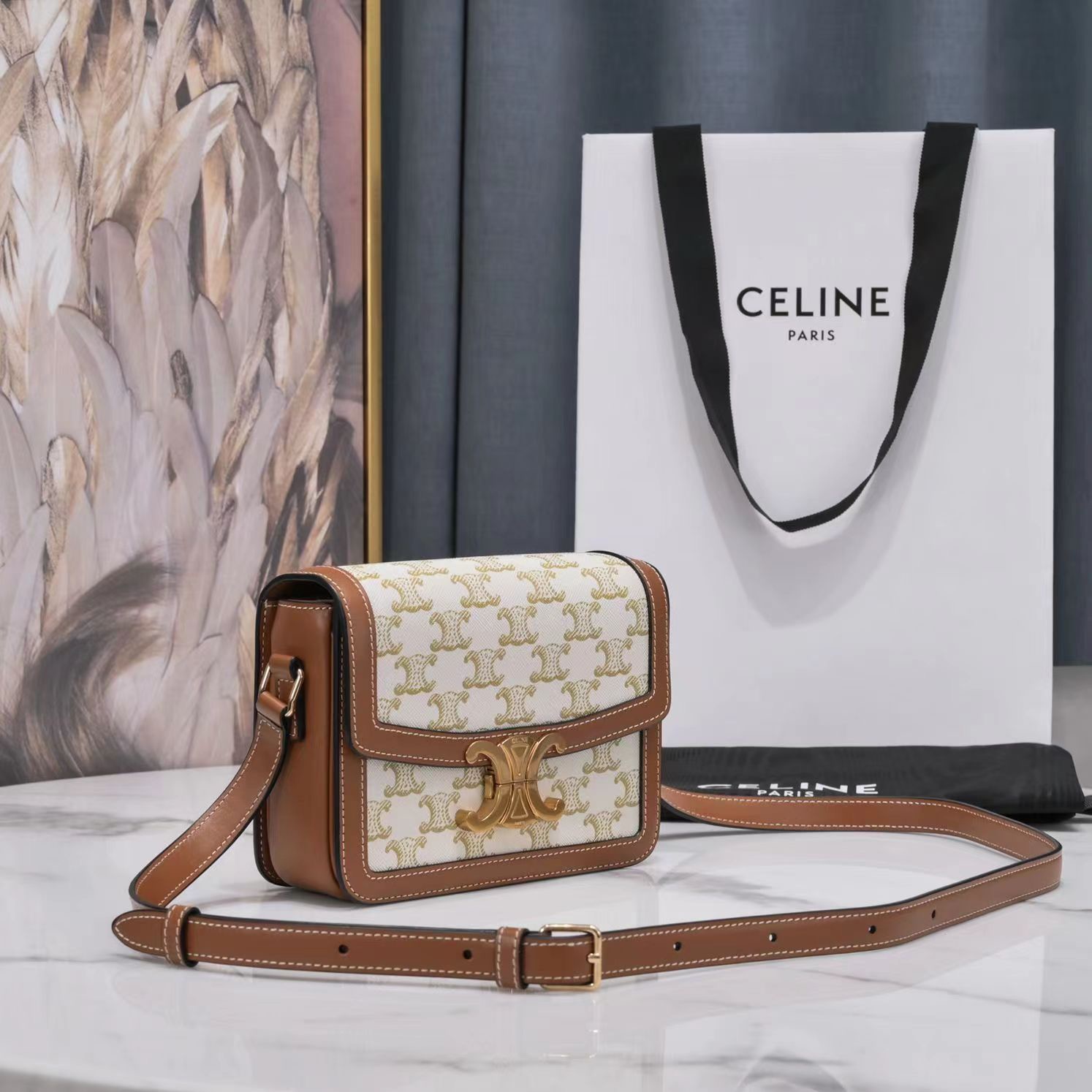 Celine Arc de Triomphe Small Leather Bag - Image 4