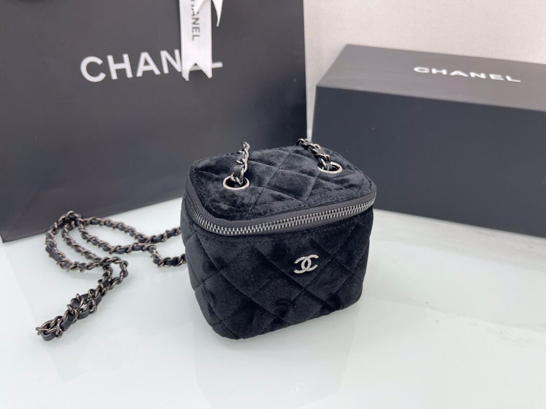 Chanel Handle Box Cosmetic Bag