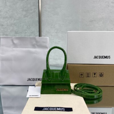 Jacquemus Le Chiquito Mini 12 Alligator Green