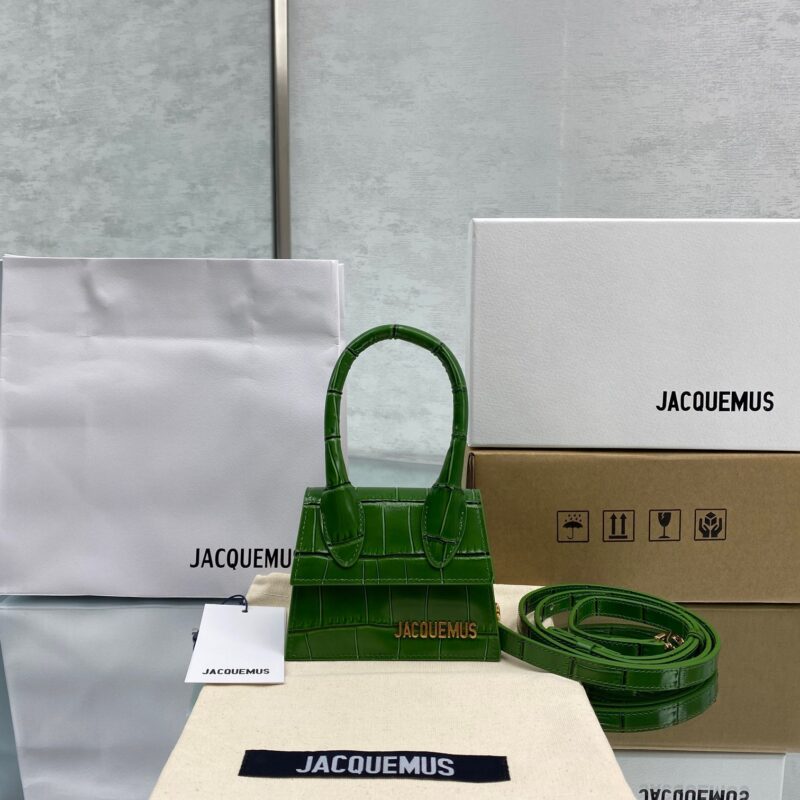 Jacquemus Le Chiquito Mini 12 Alligator Green