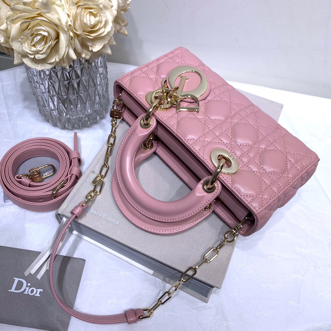 Dior Lady D-joy 26 Bag in Pink - Image 5