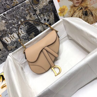 Dior Saddle Bag 21 Calfskin Beige