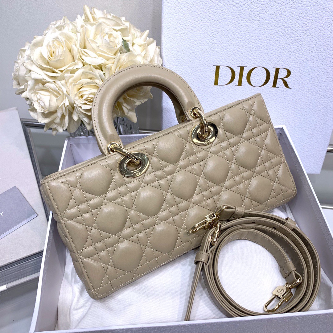 Dior Lady D-joy 26 Bag in Apricot - Image 3