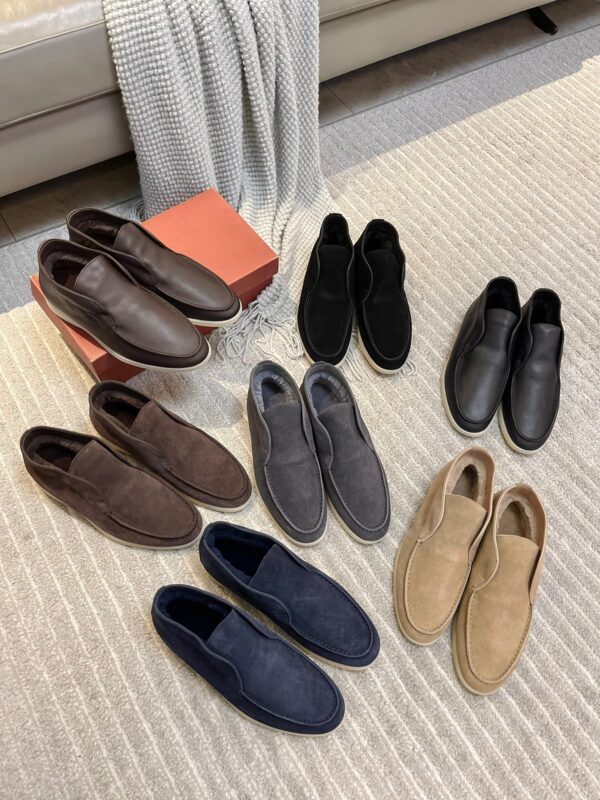 Loro Piana Laceless Suede Shoes Collection